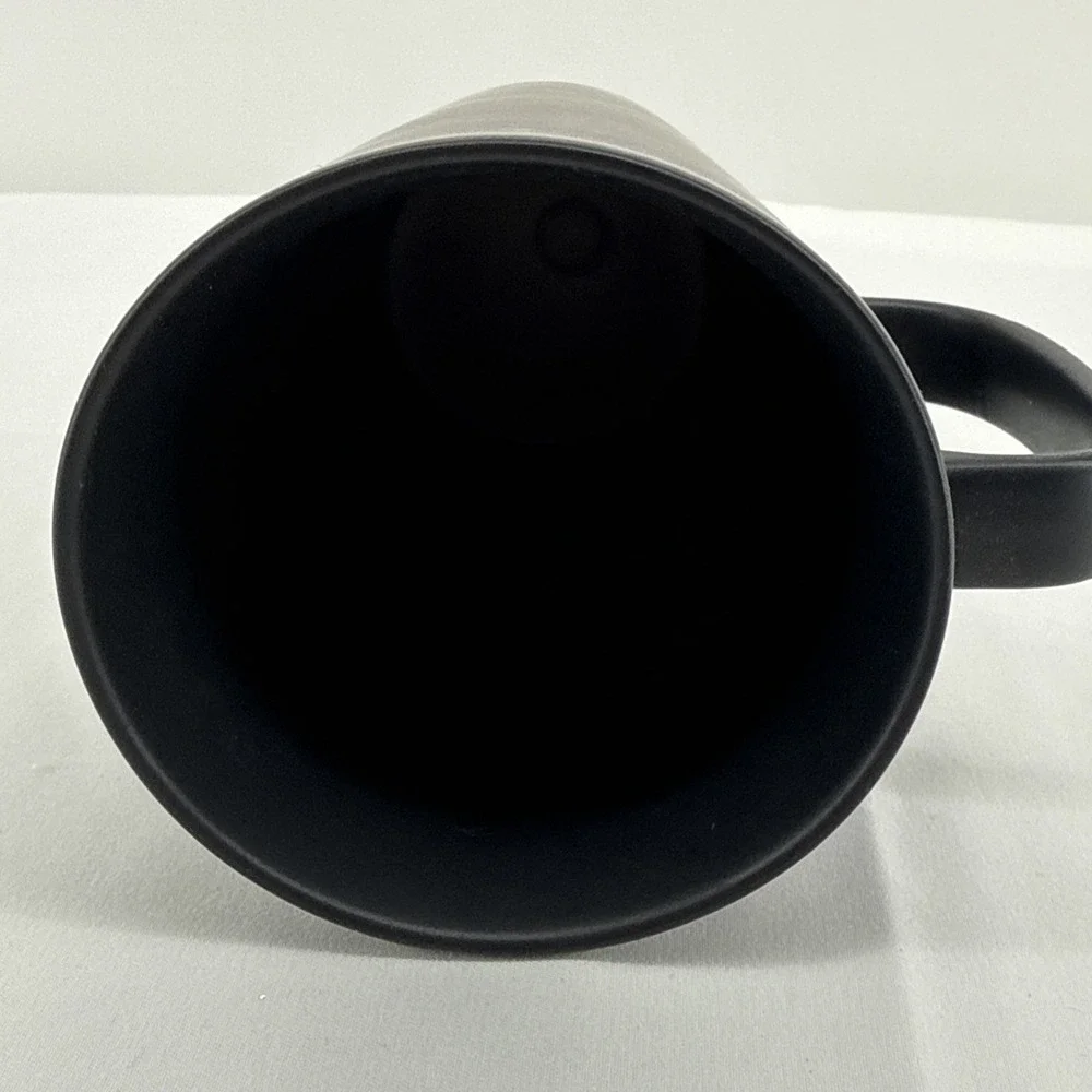 Starbucks 2015 Matte Black Globe Coffee Mug 16 oz Hipster Travel Tourist